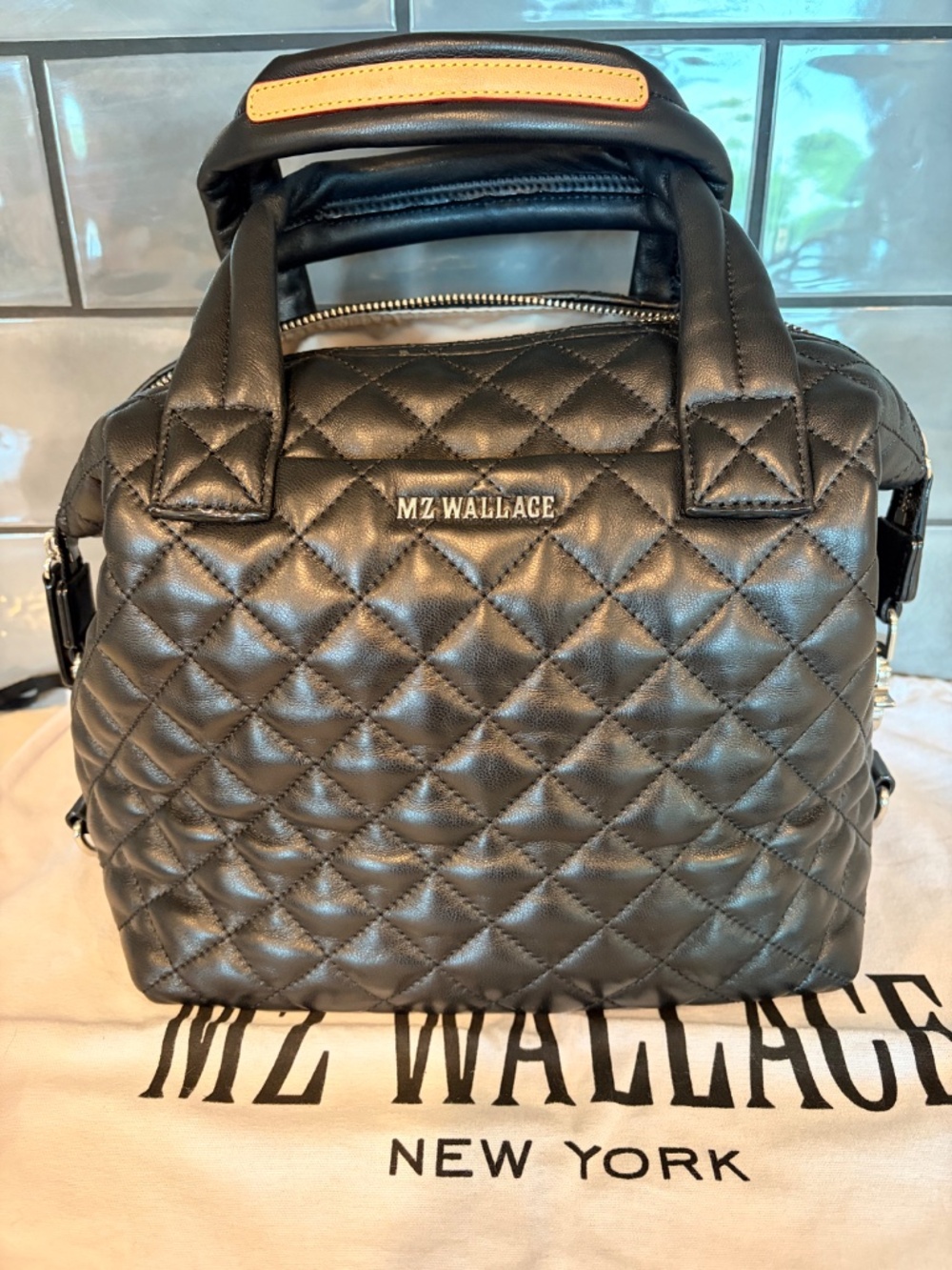 MZ Wallace Black Leather Small Sutton Deluxe NWOT - Picture 7 of 13